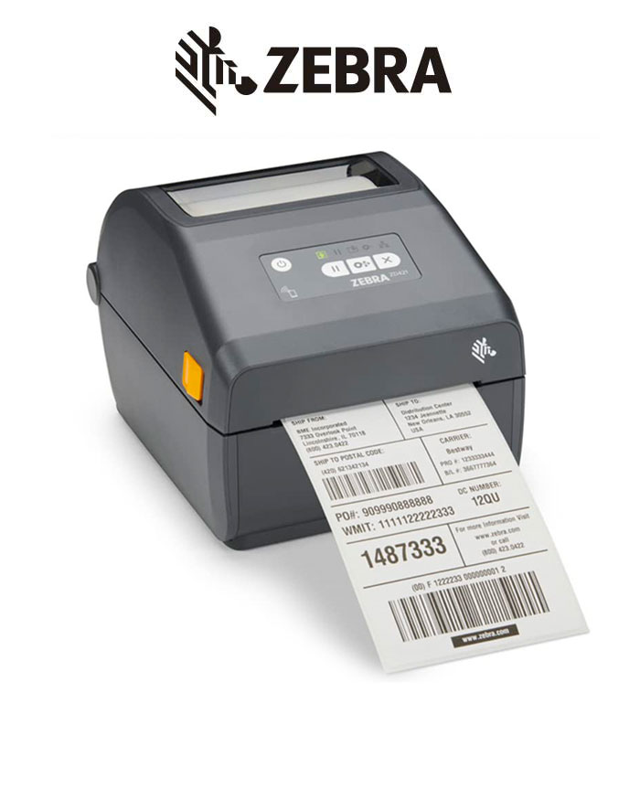 ZEBRA/ ZD421 Impresora de Etiquetas TD 203 x 203DPI, Host USB, Modular, USB, Bluetooth, Negro