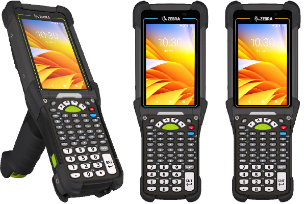 Zebra terminal MC94, LAN, WIFI 6E, WAN, 5G/LTE, GPS, eSIM, GUN, BT, NFC, 4.3" DISPLAY, VIBRATOR, GMS, SE58 IMAGER, 8MP FFC, 16MP RFC, 6GB RAM/128GB UFS, 53 KEY STANDARD, 7000 MAH STD BATTERY, ROW