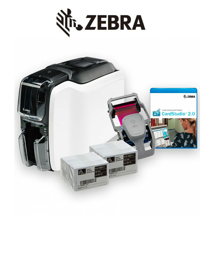 [ZC11-0000Q00LA00] ZEBRA / Impresora de Tarjetas ZC100 - 300 dpi - 100 Tarjetas/ Ribbon y Software 2.0 std